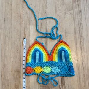 Colorful Crochet Halter Top
